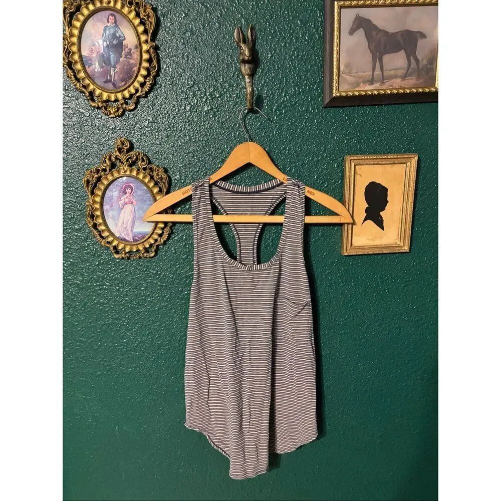 Lululemon Blue and Gray Racerback Tank Top Sz 10